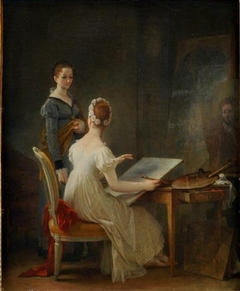 The Drawing Lesson by Marguerite Gérard