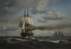 The Frigate "Jylland" by Anton Melbye