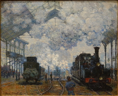 The Gare Saint-Lazare: Arrival of a Train by Claude Monet