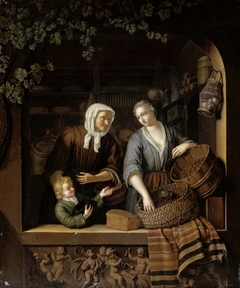 The Grocer’s Shop by Frans van Mieris II