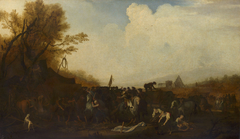 The Halt of an Army by Georg Philipp Rugendas