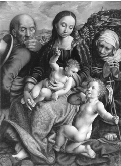 The Holy Family with Saint Elisabeth and the young St. John the Baptist by Jan Sanders van Hemessen