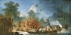 'The Landing at Tanna [Tana], one of the New Hebrides' by William Hodges