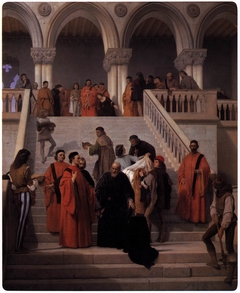 The last moments of doge Marin Faliero by Francesco Hayez