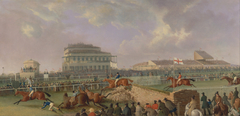 The Liverpool and National Steeplechase at Aintree, 1843 by William Tasker