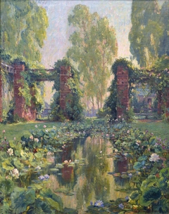 The Lotus Pool, El Encanto, Santa Barbara by Colin Campbell Cooper