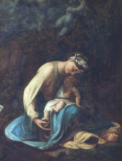 The Madonna and Child with White Rabbit (La zingarella) by after Correggio