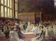 The Marriage of George, Duke of York, with Princess Mary of Teck, 6 July 1893 by Laurits Tuxen