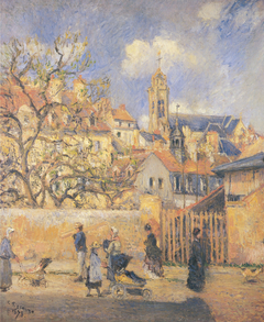 The Parc-aux-Charrettes, Pontoise by Camille Pissarro