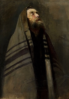 The Praying Jew. by Aleksander Grodzicki