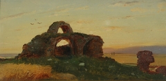 The Ruins of Bulgar. White House by Ivan Shishkin