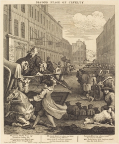 The Second Stage of Cruelty by William Hogarth