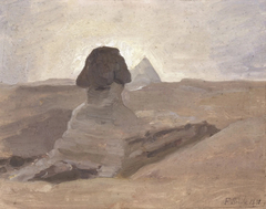 The Sphinx at Giza by Fernand Scribe