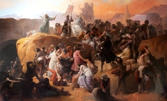 The thirst of the crusaders at Jerusalem by Francesco Hayez