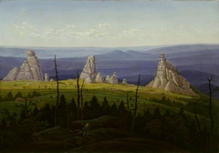 The „Three Stones“ in the Giant Mountains by Carl Gustav Carus