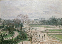 The Tuileries Gardens, Rainy Weather by Camille Pissarro