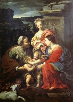 The Virgin and Child with Saint Elizabeth, Saint John the Baptist and Saint Catherine by Simon Vouet