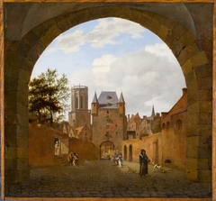 The Water Gate in Emmerich am Rhein by Jan van der Heyden