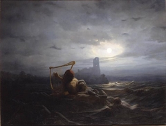 The Water-Sprite and Ägir's Daughters by Nils Blommér