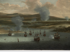 Tocht naar Chatham, 1667: de Nederlandse vloot in de monding van de Medway by Willem Schellinks