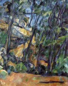 Trees and Rocks in the Park of the Château Noir by Paul Cézanne