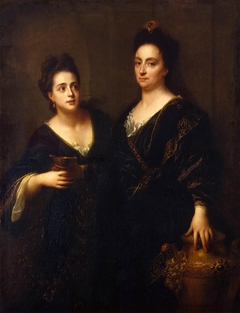 Two Actresses by Jean-Baptiste Santerre