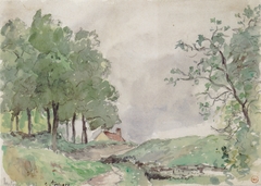 Landschaft bei Pontoise by Camille Pissarro