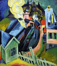 Königstein Station by Ernst Ludwig Kirchner