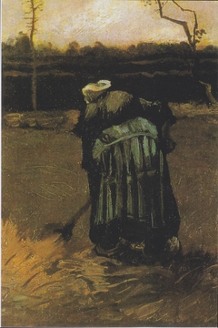 Digging over Peasant woman by Vincent van Gogh