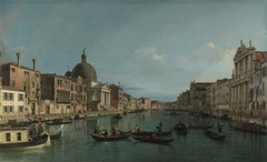 Venice: The Grand Canal with San Simeone Piccolo by Canaletto