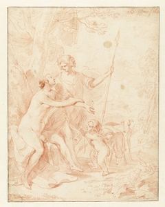 Venus, Adonis en Cupido by Nicolaes Pietersz. Berchem