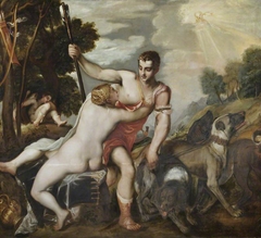 Venus and Adonis (after Titian) by Anonymous