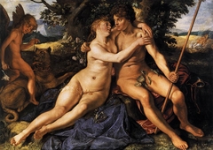 Venus and Adonis by Hendrik Goltzius