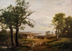 View at Kallehauge, near Vordingborg by Johan Christian Dahl