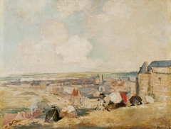 View of Dieppe from the top of the Cliff by Jacques-Émile Blanche