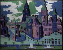 View of Dresden: Schlossplatz by Ernst Ludwig Kirchner