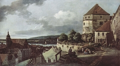 View of Pirna, from Sonnestein Castle by Bernardo Bellotto