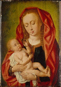 Virgin and Child with a Dragonfly by Master of Saint Giles