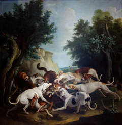 Wolf Hunting by Alexandre-François Desportes