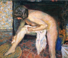 Woman Bending Over by Pierre Bonnard