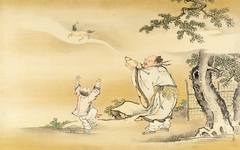 Zhang Guo and his Magical Gourd by Kanō Tsunenobu