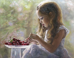 "The first cherries" by Οδυσσέας Οικονόμου