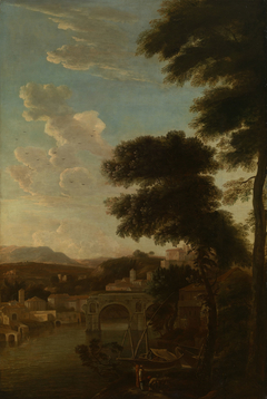 A Classical Landscape by Hendrick Danckerts