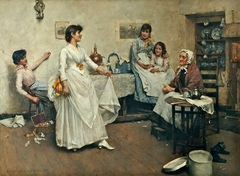 A Dress Rehearsal by Albert Chevallier Tayler