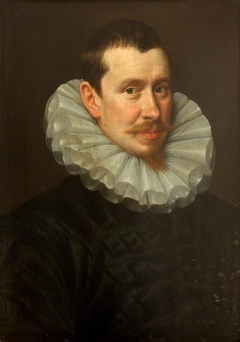 A Man in a Cartwheel Ruff, aged 27 by Dutch School