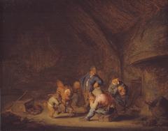 A Room in a Cottage by Adriaen van Ostade