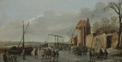 A Scene on the Ice by Jan van Goyen