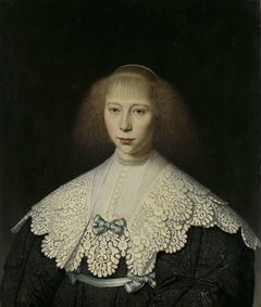 Agatha Geelvinck (1617-38). First wife of Frederik Dircksz Alewijn by Dirck Dircksz. van Santvoort