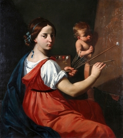 Allegory of painting. by Simone Cantarini