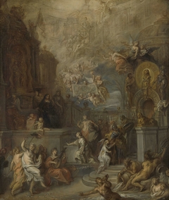 Allegory of the Farewell of William III from Amalia van Solms following the transfer of Regency to the States General by Theodoor van Thulden